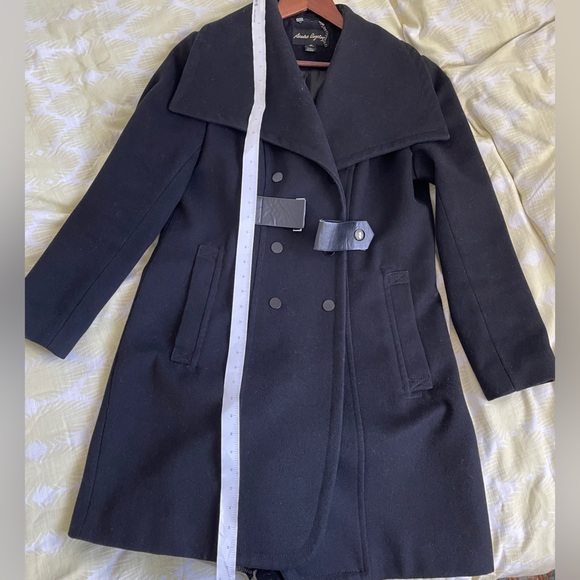 Wool blend double breasted coat - Picture 2 of 10